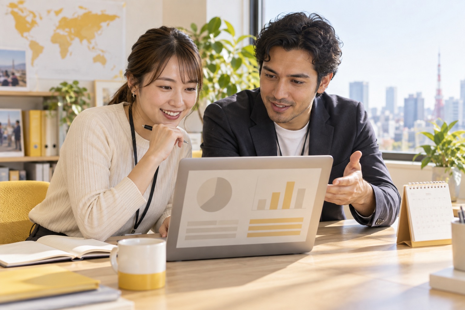 支援業務の情報を確認するチーム