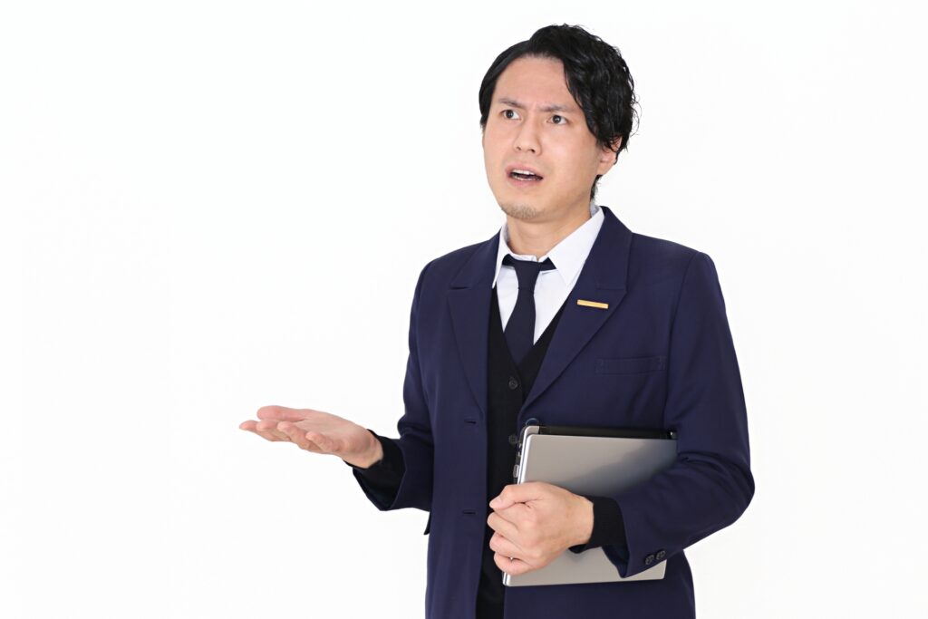 難題に対して交渉する行政書士