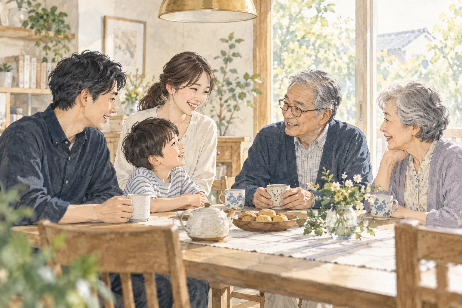 家族がそろって過ごす時間