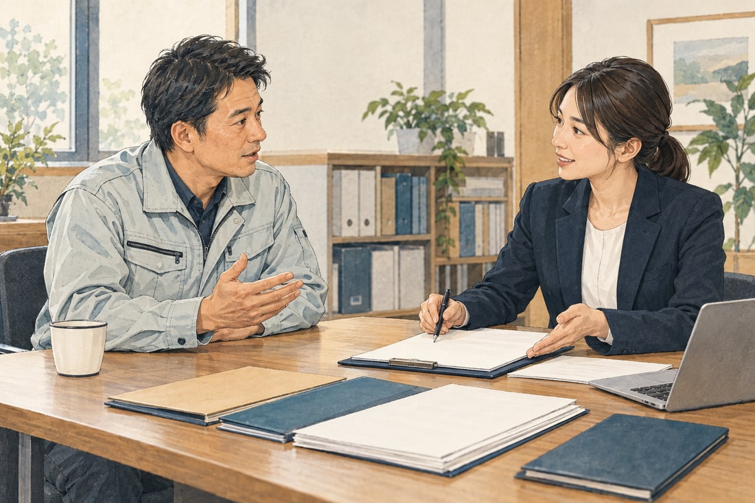 相談者の疑問を聞くイメージ